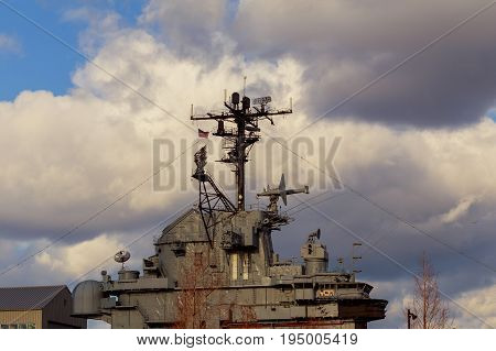New York, NY - July, 10: On Board the USS Oak Hill Navy Battleship during Fleet Week