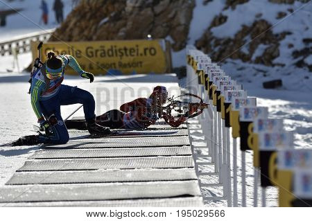 Cheile Gradistei, Roamania - January 30: Unknown Competitor In Ibu Youth&junior World Championships