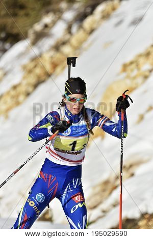 Cheile Gradistei, Roamania - January 30: Unknown Competitor In Ibu Youth&junior World Championships