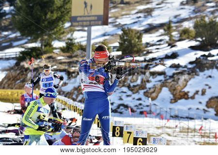 Cheile Gradistei, Roamania - January 30: Unknown Competitor In Ibu Youth&junior World Championships