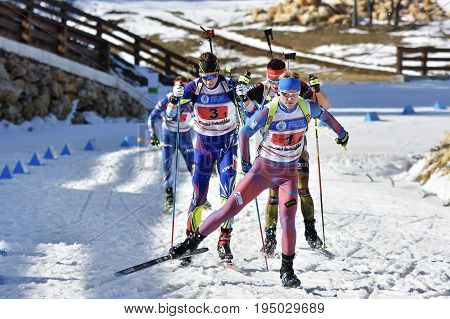 Cheile Gradistei, Roamania - January 30: Unknown Competitor In Ibu Youth&junior World Championships