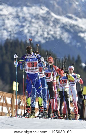 Cheile Gradistei, Roamania - January 30: Unknown Competitor In Ibu Youth&junior World Championships