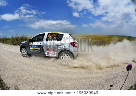 Tulcea, Romania - June 9-11: Danube Delta Rally Special Trial Windfarm On June 9-11, 2016 In Tulcea,