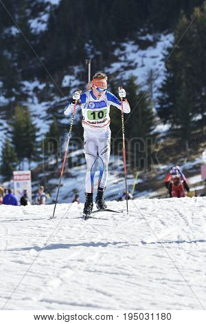 Cheile Gradistei, Roamania - January 30: Unknown Competitor In Ibu Youth&junior World Championships