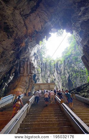 KUALA LUMPUR, 10 JANUARY 2017 - Batu Caves in Kulala Lumpur, Malaysia, Asia