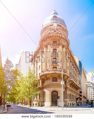 Stock Exchange In Santiago, Chile