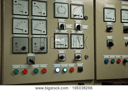 Control panel of modern vessel
