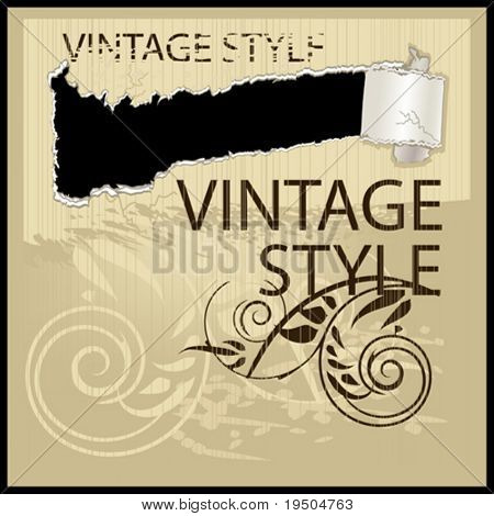 复古风格。矢量插画