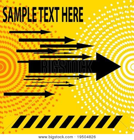 从双人间和单点、 酒吧和箭头矢量设计。黄色