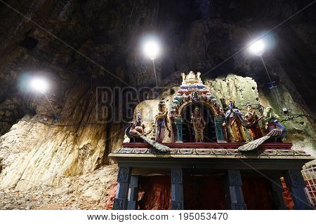KUALA LUMPUR, 10 JANUARY 2017 - Batu Caves in Kulala Lumpur, Malaysia, Asia
