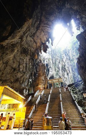 KUALA LUMPUR, 10 JANUARY 2017 - Batu Caves in Kulala Lumpur, Malaysia, Asia