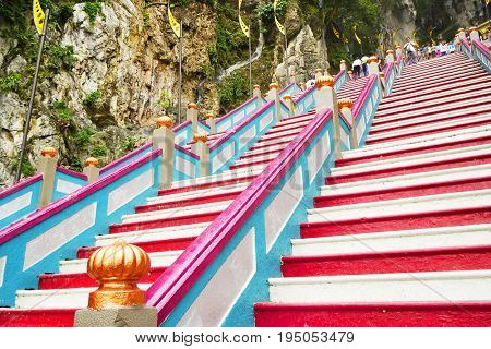 KUALA LUMPUR, 10 JANUARY 2017 - Batu Caves in Kulala Lumpur, Malaysia, Asia