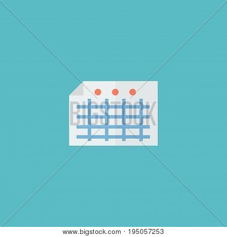 Flat Icon File Element. Vector Illustration Of Flat Icon Sheet Isolated On Clean Background. Can Be Used As File, Sheet And Paper Symbols.
