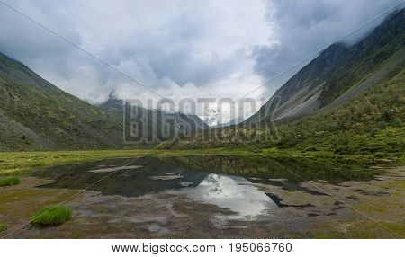 Russia, Altai republic Ust-Koksinsky district the upper Multinskoye lake.