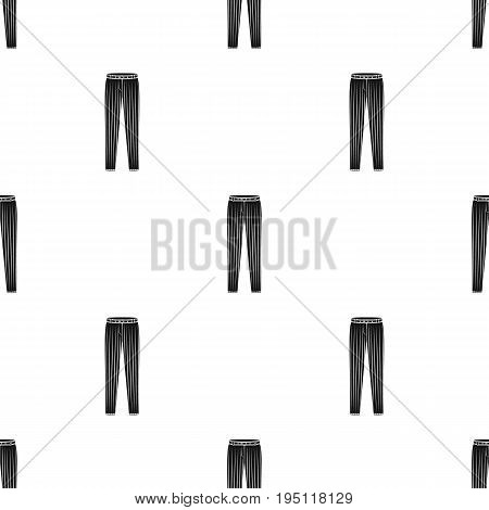 Uniform pants baseball. Baseball single icon in black style vector symbol stock illustration .