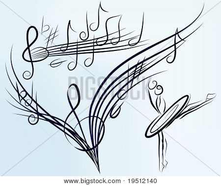 musik baggrunden (Version vektor 25833214)