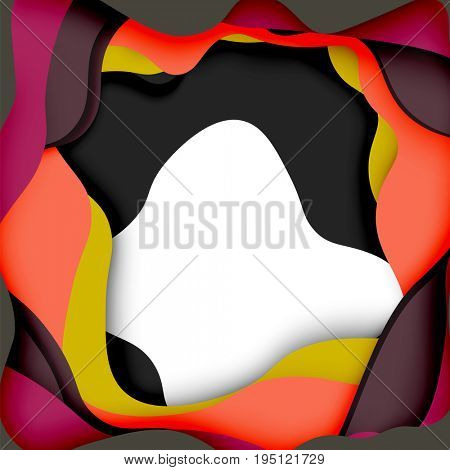 3d abstract background with cut shapes, business presentation, flyer template