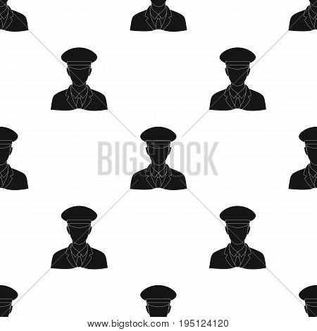 Postman.Mail and postman single icon in black style vector symbol stock illustration .