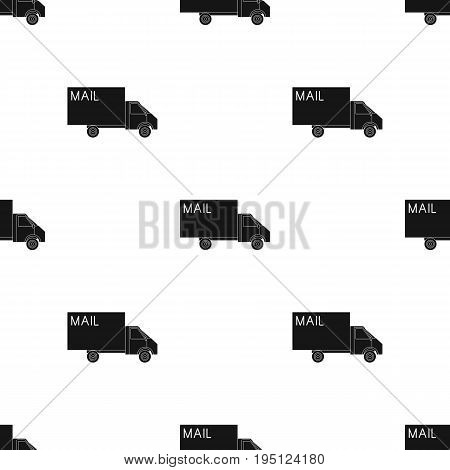 Mail machine.Mail and postman single icon in black style vector symbol stock illustration .