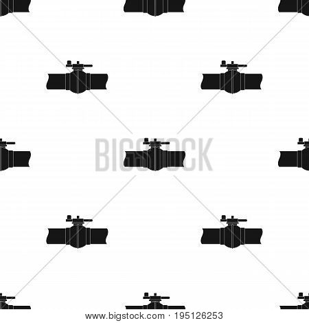 Pipeline shutter.Oil single icon in black style vector symbol stock illustration .