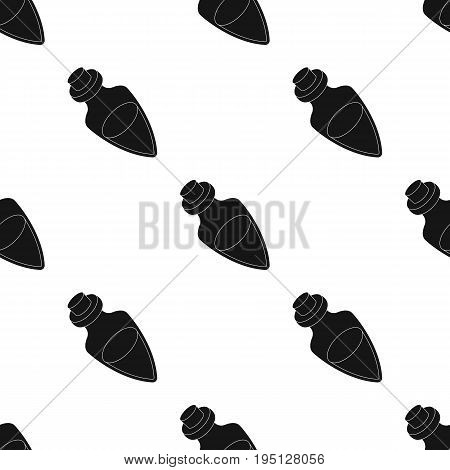 Vessel with olive oil.Olives single icon in black style vector symbol stock illustration .