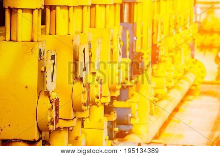 Control valve in oil and gas processValve used to controlled pressureopen and closeShow position on and off in the systemOil and gas industry use to controlled the system.