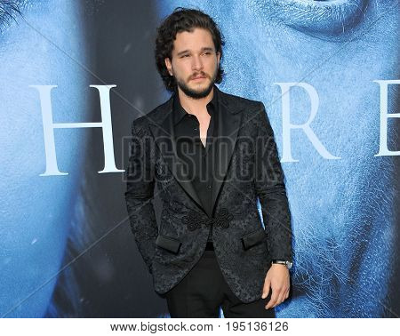 Kit Harington at the HBO's 'Game Of Thrones' Season 7 premiere held at the Walt Disney Concert Hall in Los Angeles, USA on July 12, 2017.