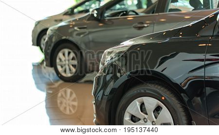 Car showroom. New car in the showroom