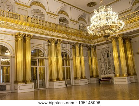 State Hermitage Museum, Interior. Art And Culture Museum Founded In 1764 On April 28, 2015 In Saint 