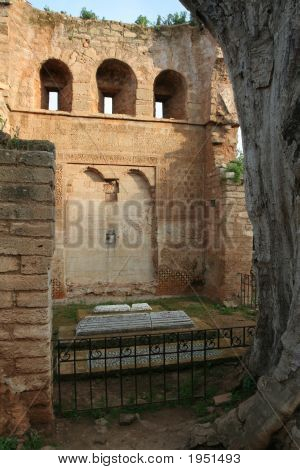 Fragment af romerske ruiner i Cellah, Rabat