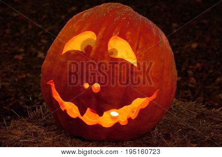 CHADDS FORD, PA - OCTOBER 26: View of The Great Pumpkin Carve carving contest on October 26, 2013