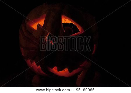CHADDS FORD, PA - OCTOBER 26: View of The Great Pumpkin Carve carving contest on October 26, 2013