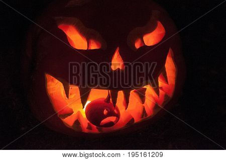 CHADDS FORD, PA - OCTOBER 26: View of The Great Pumpkin Carve carving contest on October 26, 2013