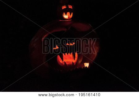 CHADDS FORD, PA - OCTOBER 26: View of The Great Pumpkin Carve carving contest on October 26, 2013