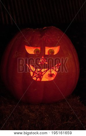 CHADDS FORD, PA - OCTOBER 26: View of The Great Pumpkin Carve carving contest on October 26, 2013
