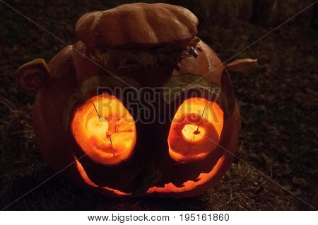 CHADDS FORD, PA - OCTOBER 26: View of The Great Pumpkin Carve carving contest on October 26, 2013