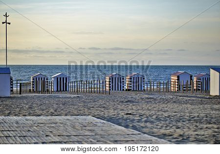 Beach Cabins At The Northsea