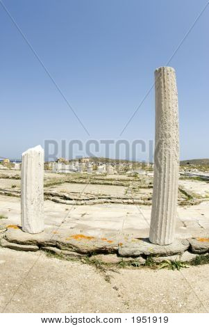 Agorà di Deliens Delos Grecia