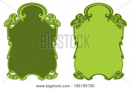 Decorative vintage frame isolated on white background