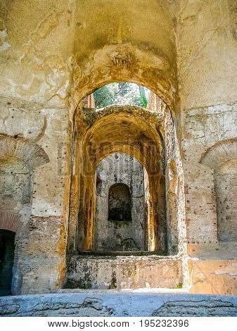 Hdr Villa Adriano Ruins In Tivoli