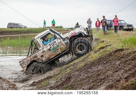 KIRILLOVKA UKRAINE - MAY 25 2016: Zaporizhia Trophy 2016. II stage of offroad trophy Ukrainian championship.