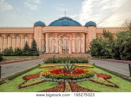 Almaty Kazakhstan - July 14 2017: The Central State Museum of Kazakhstan was built in the city of Alma-Ata in 1985.