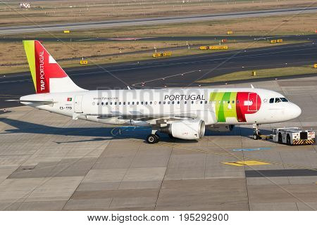Airbus A-319 Plane From Tap Air Portugal Airline
