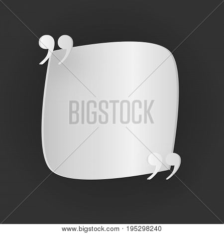 A playful quote text frame background. EPS 10 Vector