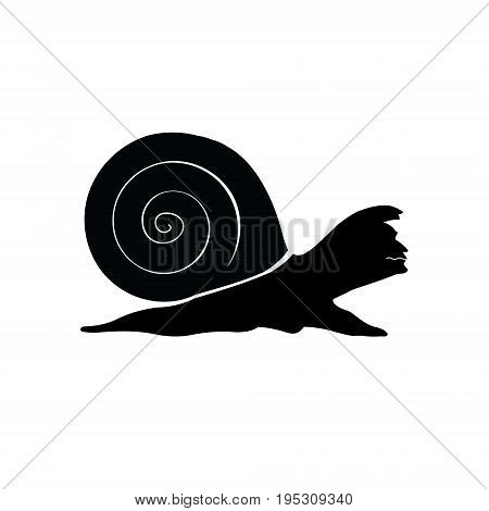 Vector silhouette funny character. Original vector illustration.