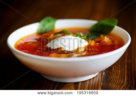 Red Vegetable Soup With Beetroot