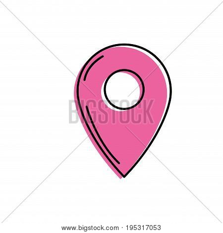 symbol ubication to explore map location vector illustration