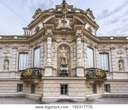 Linderhof, Germany - September 2016: view on Linderhof palace