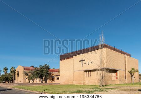 UPINGTON SOUTH AFRICA - JUNE 11 2017: The Full Gospel Church in Upington a town in the Northern Cape Province