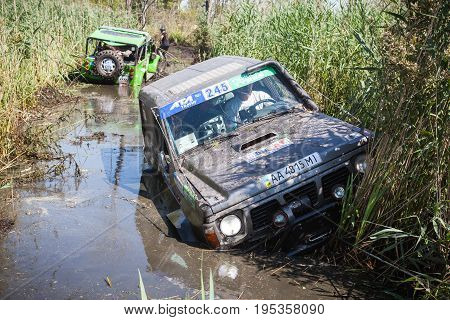 TOLOKUN` UKRAINE - JULY 2 2016 :ATL TROPHY 2016. III stage of offroad trophy Ukrainian championship.